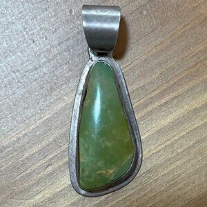 Sterling Silver Green Turquoise pendant